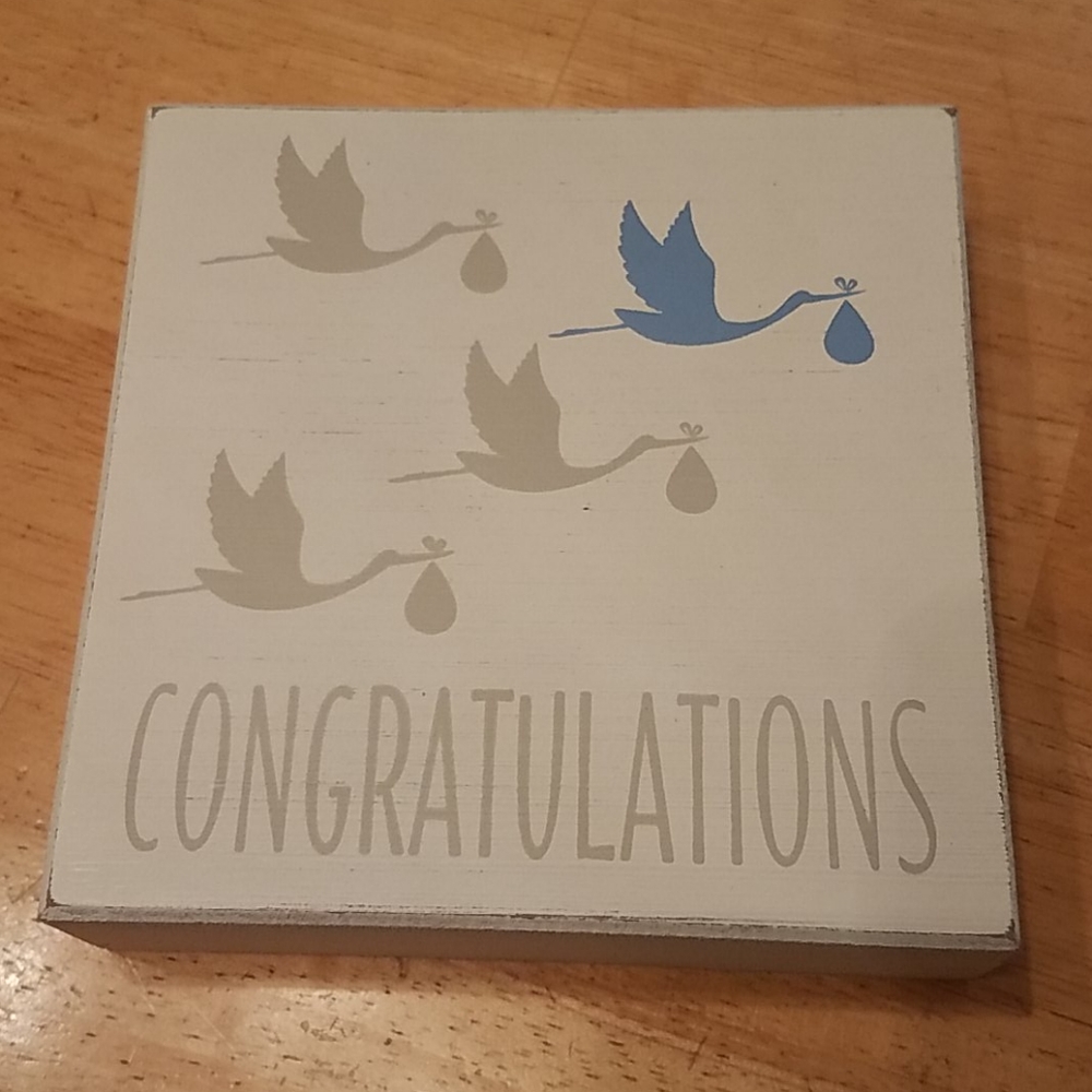 Congratulations baby blocks